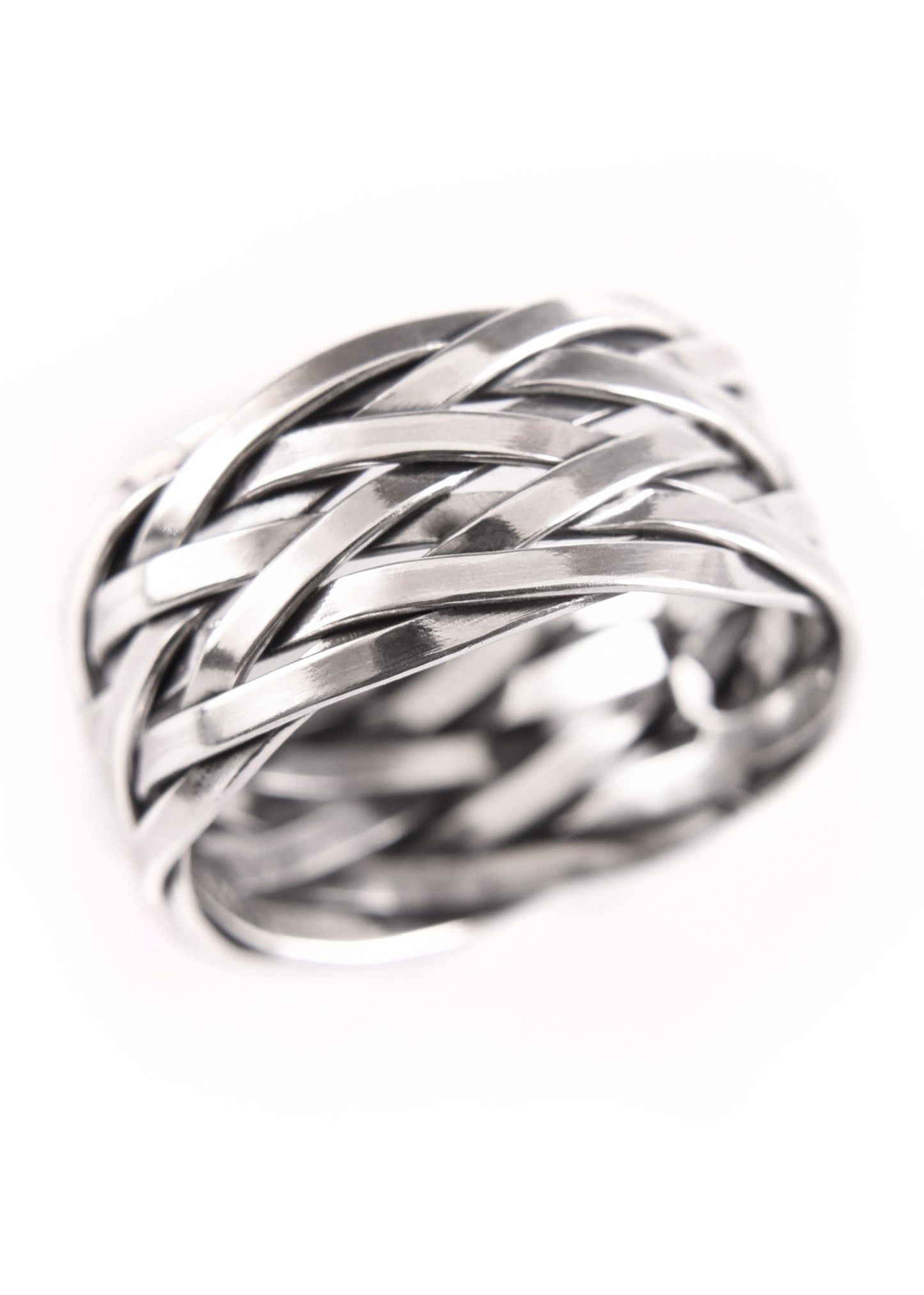 Wikinger Flechtring Hedin aus Silber – Nordischer Flechtring 925 Sterling