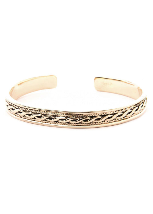Keltischer Armreif Bronze mit Flechtmuster – Wikinger Armring