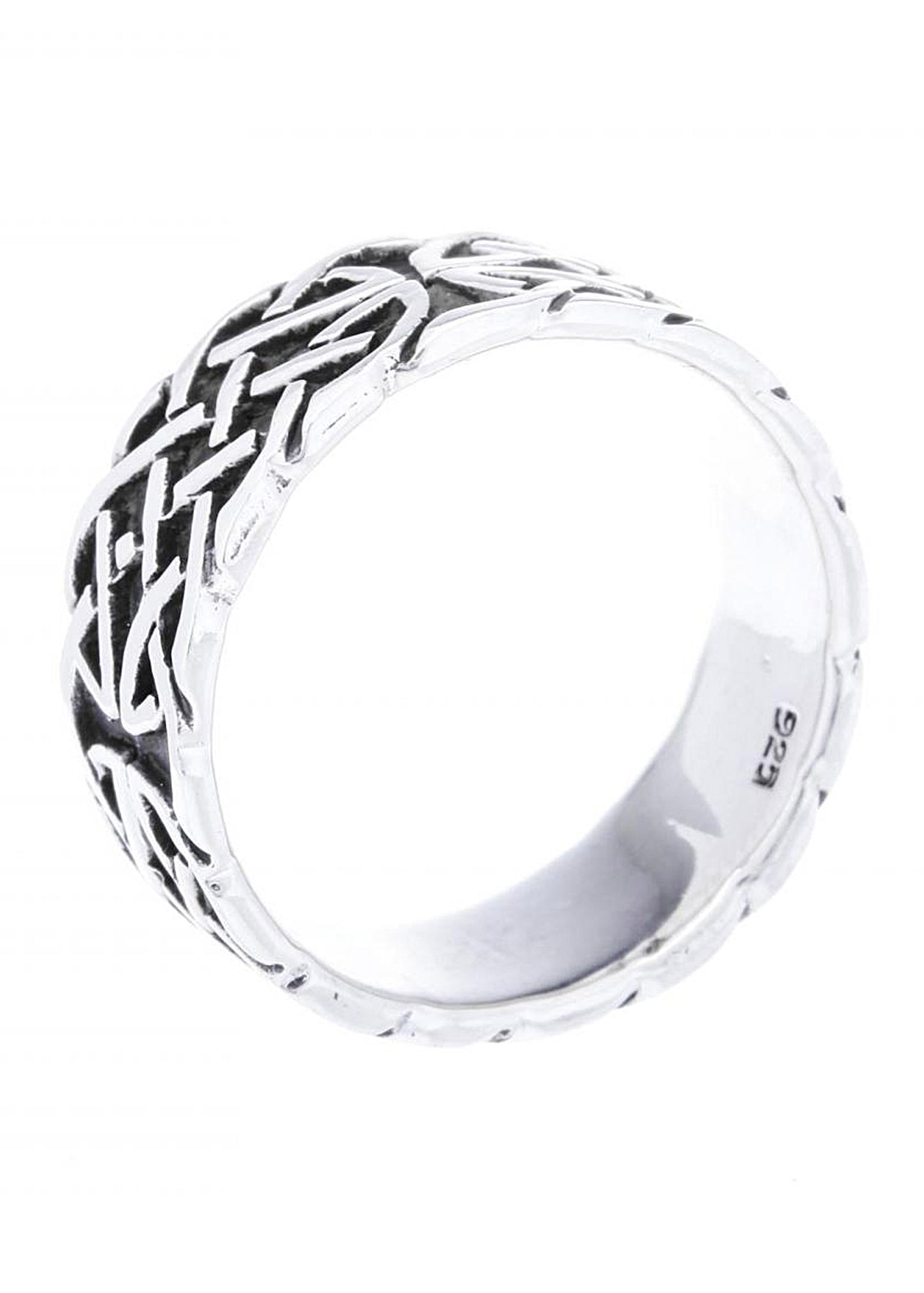 Keltischer Ring Unendlichkeit aus Silber – Flechtring 925 Sterling