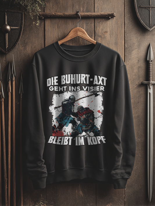 Herren Premium Buhurt Pullover | Bleibt Im Kopf| Buhurt Sweatshirt