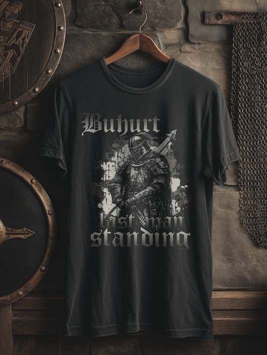 Buhurt Herren Premium T-Shirt | Last Man Standing | Bouhourt Männer Shirt