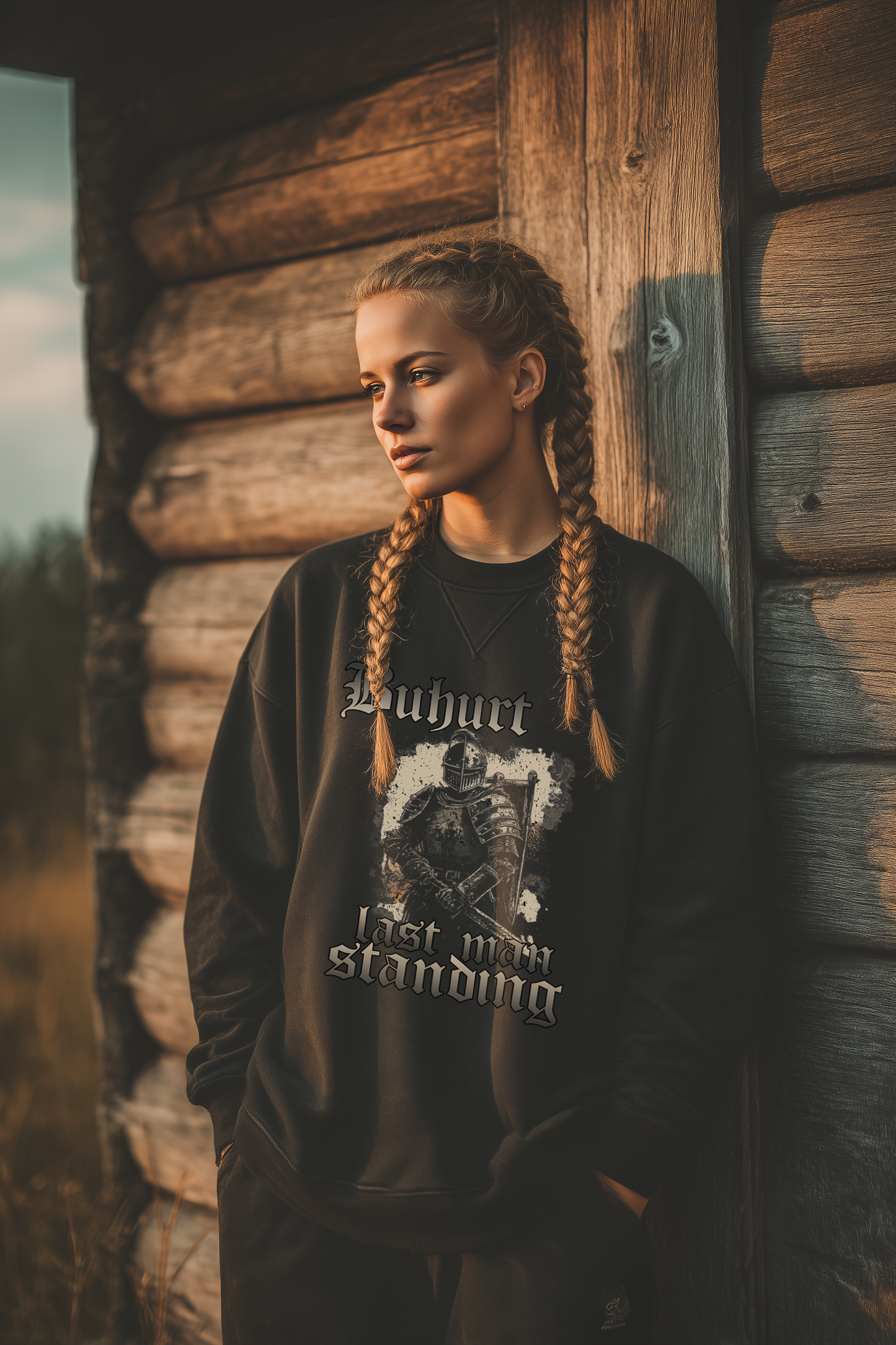 Damen Oversized Sweatshirt | Buhurt „Last Man Standing“ | Oversized Pullover