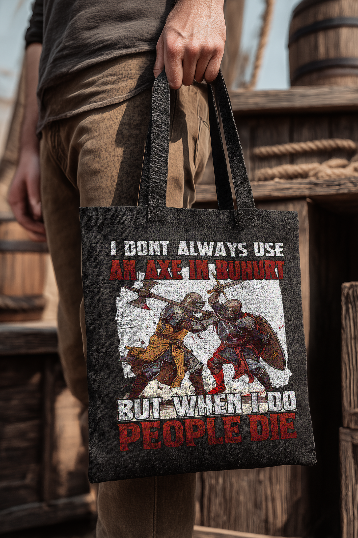 I Don’t Always Use an Axe | Buhurt Bio Stoffbeutel
