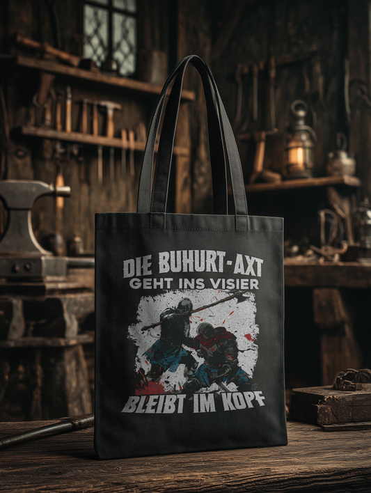 Buhurt Axt bleibt im Kopf – Bio Stoffbeutel