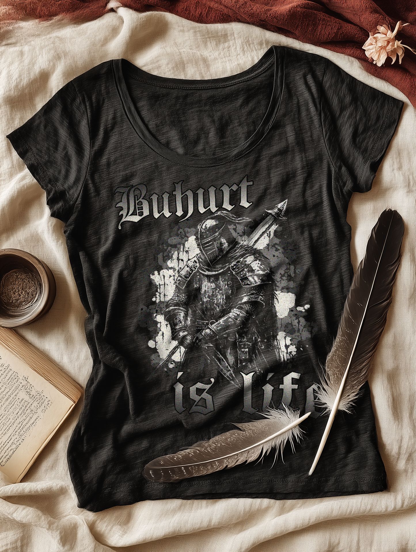 Buhurt Is Life Damen Shirt- Frauen Bio Lightweight Bio T-Shirt