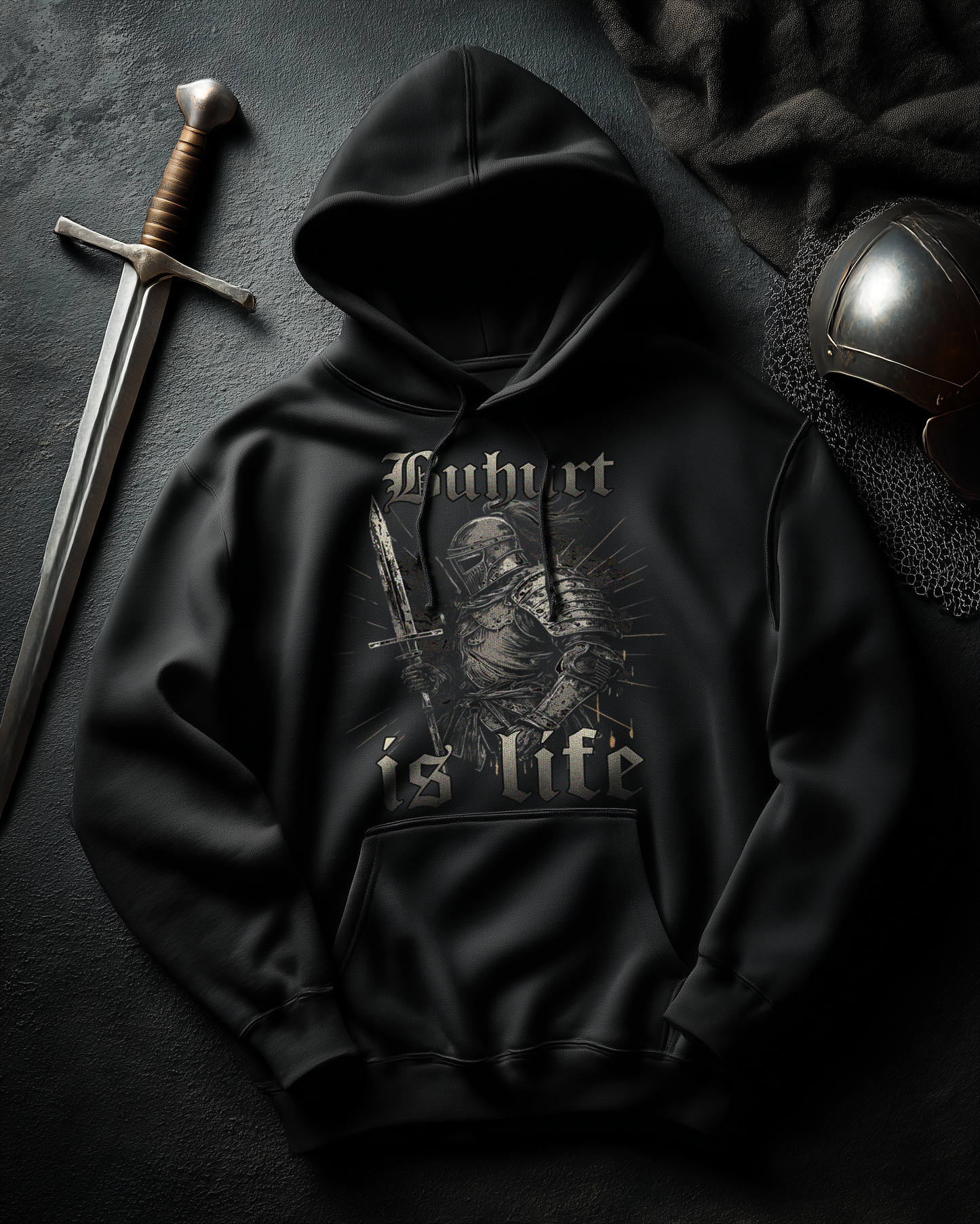 Buhurt Herren Hoodie | Buhurt Is Life | Bouhourt Männer Hoodie