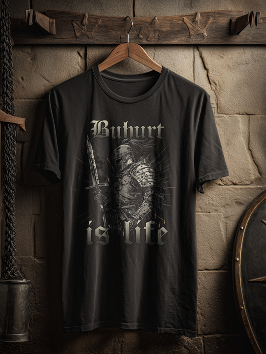 Buhurt Herren Premium T-Shirt | Buhurt Is Life | Bouhourt Männer Shirt