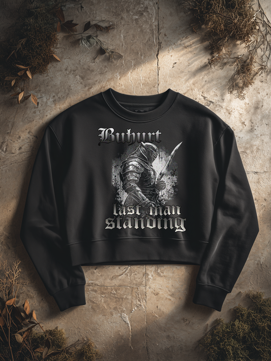 Buhurt Damen Boxcut Pullover "Last Man Standing" | Frauen Bio Boxcut Sweatshirt