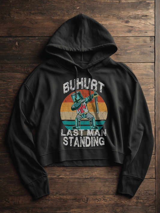 Last Man Standing – Chibi Ritter Dab | Damen Bio Boxcut Hoodie