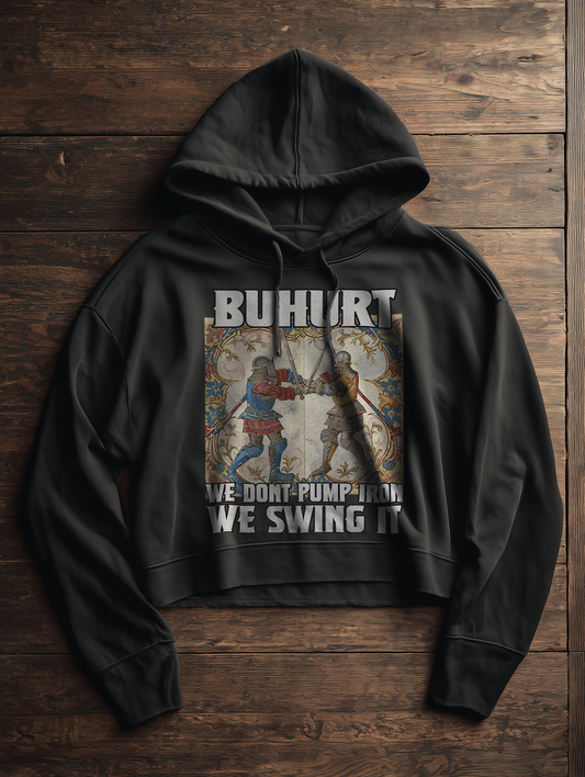 We don’t pump iron | Damen Bio Boxcut Hoodie