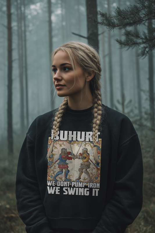 Buhurt Boxcut Damen Sweatshirt | Buhurt „We swing it“ | Bouhourt Damen Pullover
