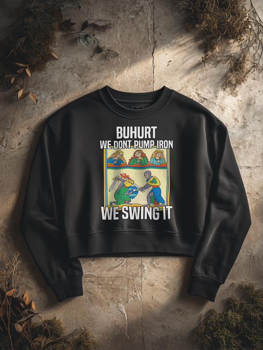 Buhurt Bio Boxcut Damen Pullover | We Swing It | Bouhourt Frauen Sweatshirt