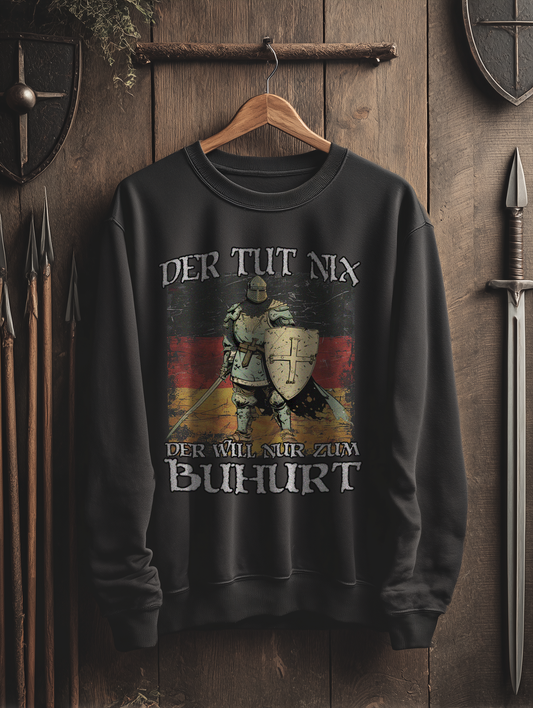 Buhurt Herren Premium Sweatshirt | Der Tut Nix | Bouhourt Männer Pullover