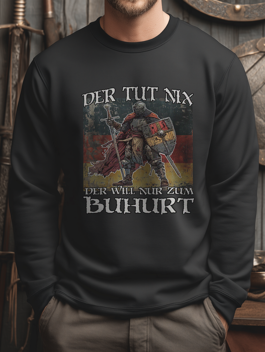 Buhurt Herren Premium Sweatshirt | Der Tut Nix | Bouhourt Männer Pullover