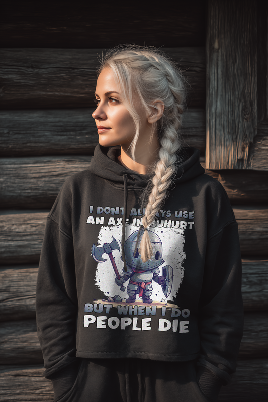 Chibi Buhurt Ritter Damen Hoodie | Frauen Bio Boxcut Hoodie