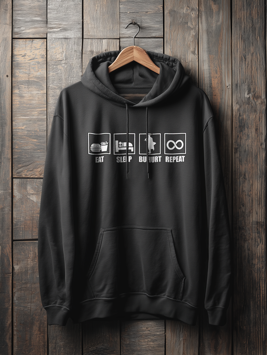 Eat Sleep Buhurt Repeat Damen Hoodie