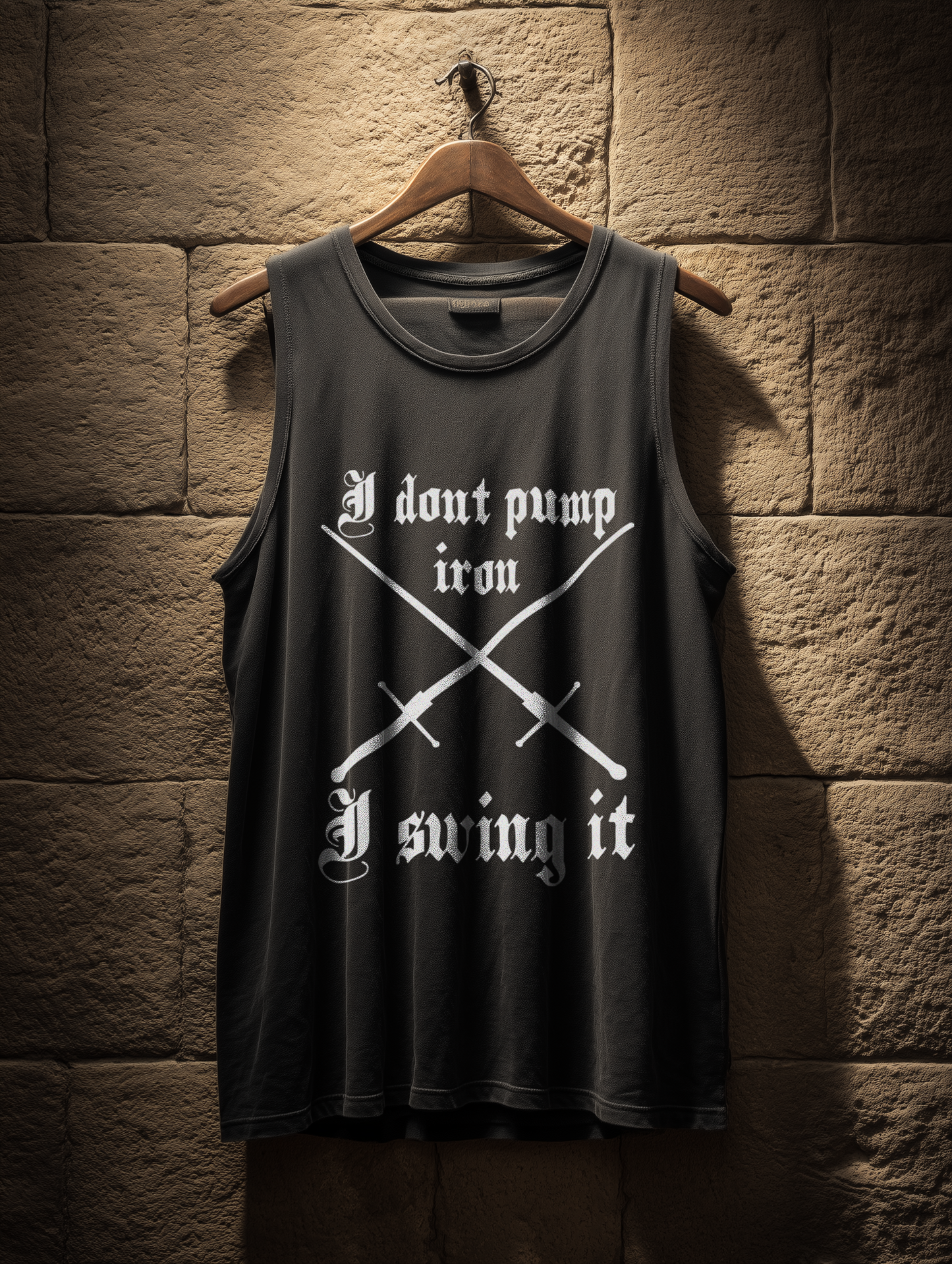 I Don’t Pump Iron | I Swing It | Herren Bio Tank Top