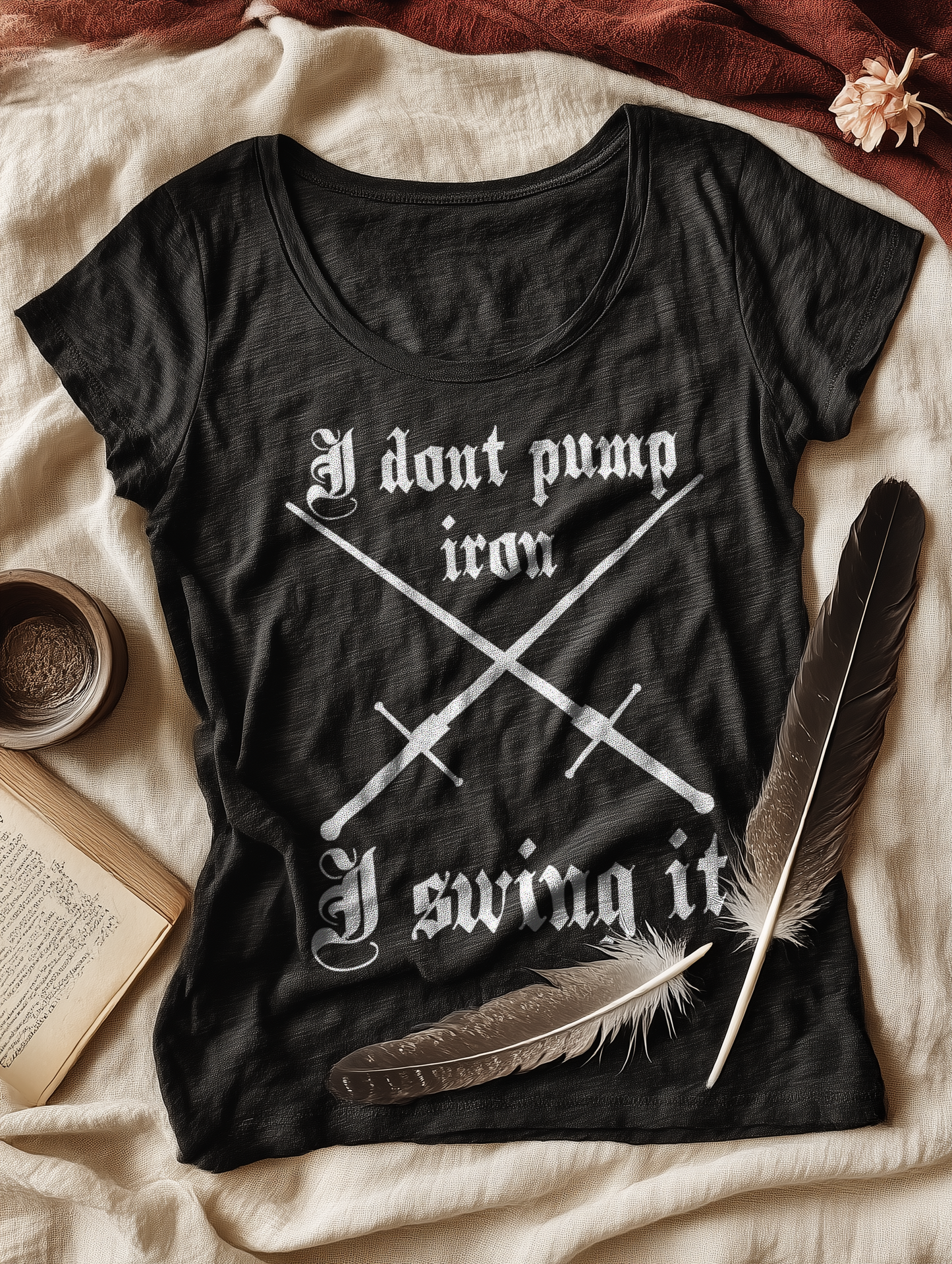 I Dont Pump Iron Damen Buhurt Shirt - Bio Lightweight T-Shirt