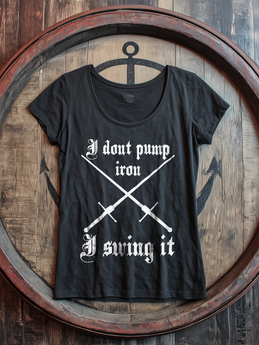 I Dont Pump Iron Damen Buhurt Shirt - Bio Lightweight T-Shirt
