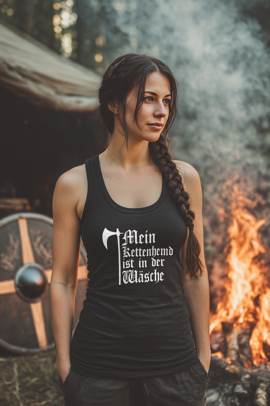 Mein Kettenhemd ist in der Wäsche Damen Tank Top Frauen Bio Tank Top