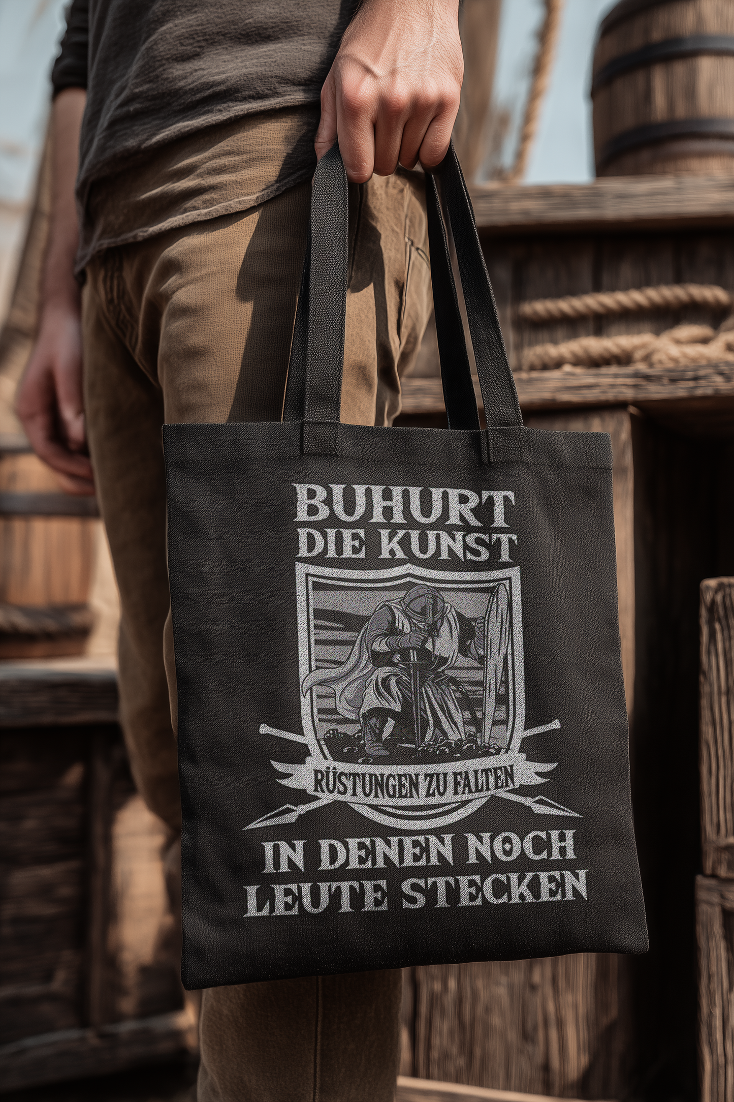 Buhurt – Die Kunst, Rüstungen zu falten – Bio Stoffbeutel