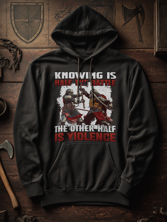Buhurt Herren Hoodie | Knowing Is Half The Battle | Bouhourt Hoodie