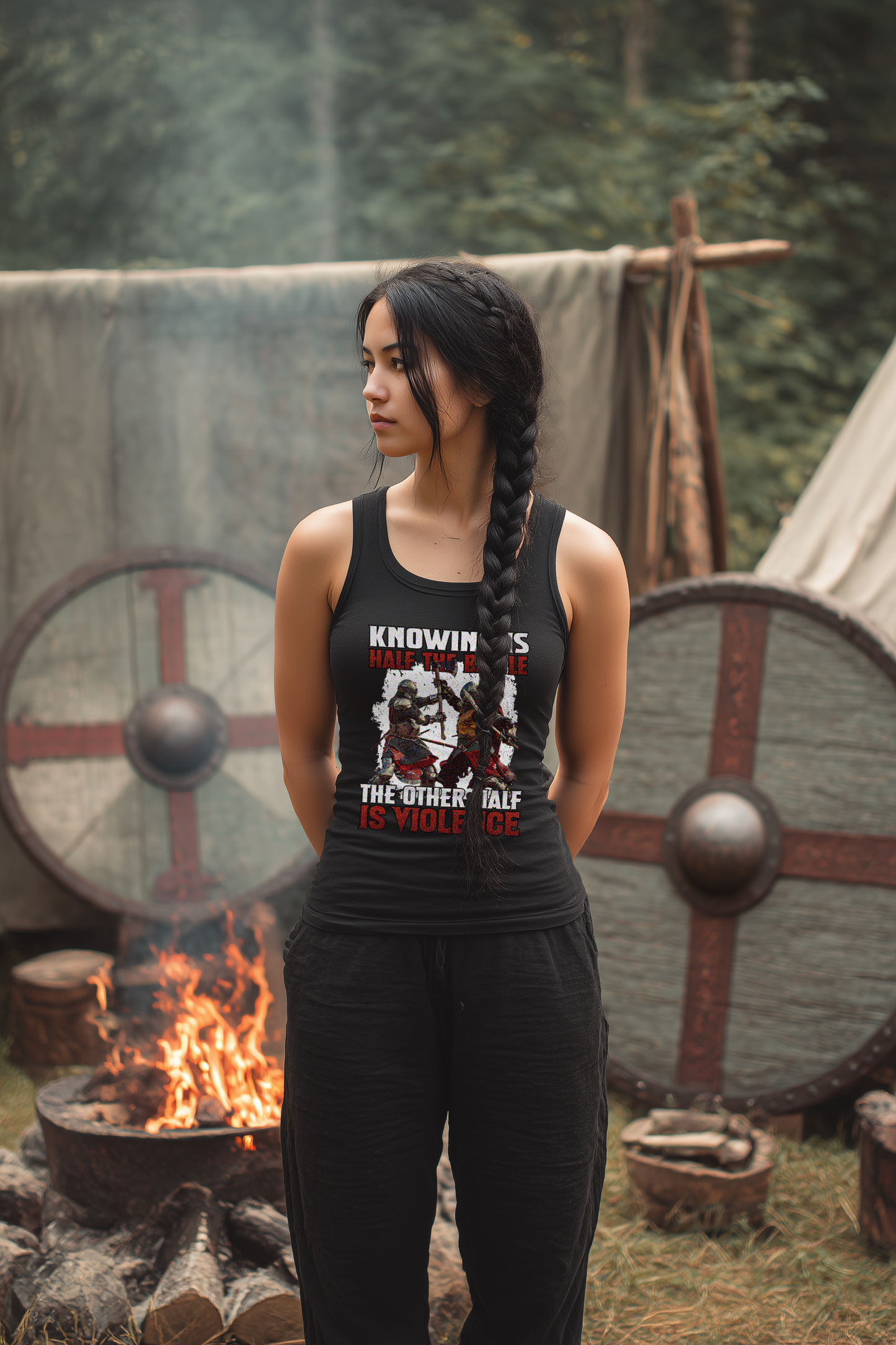 Knowing Is Half The Battle Buhurt Damen Tank Top Bouhourt Frauen Bio Tank Top