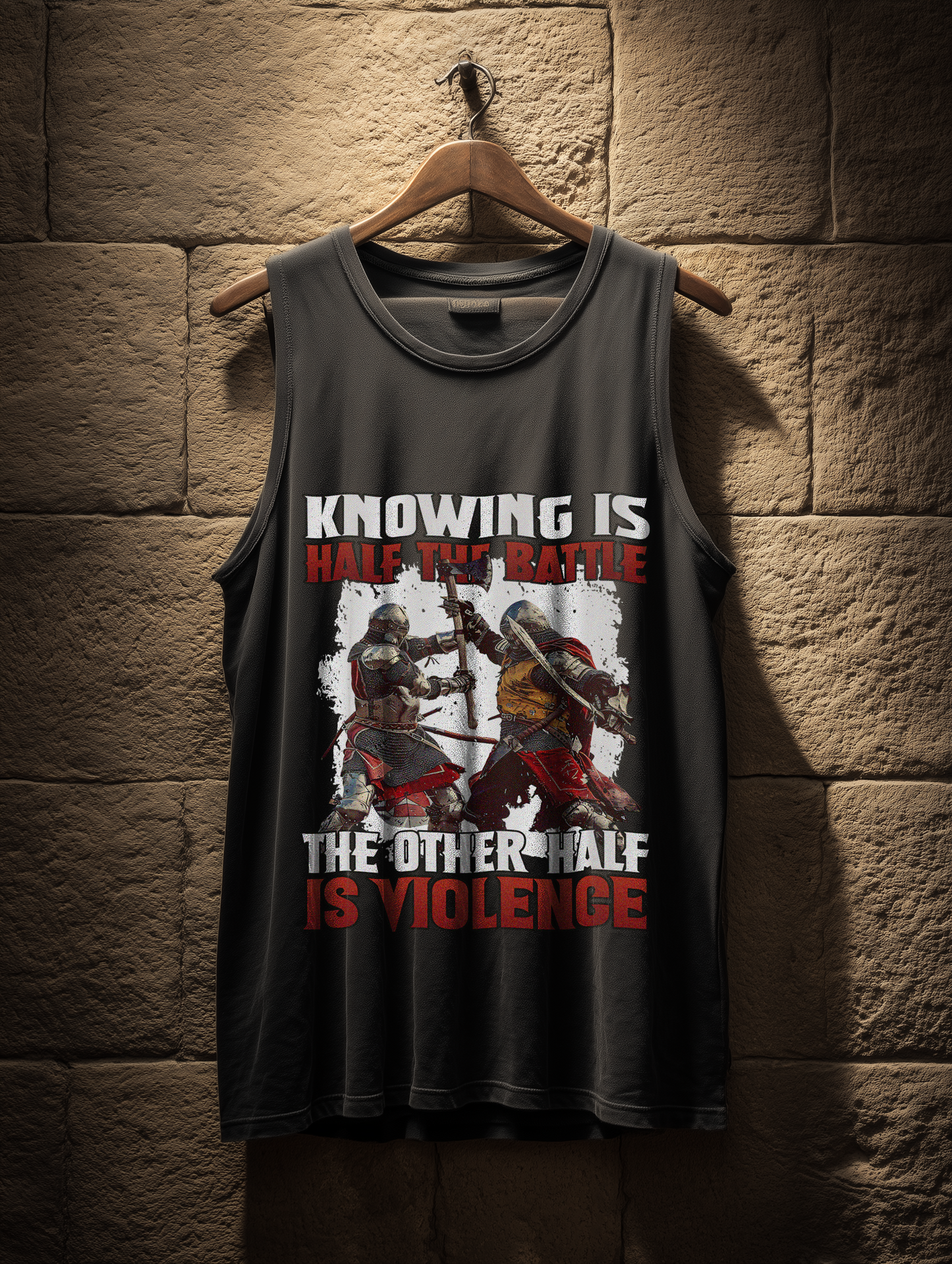 Knowing Is Half the Battle – The Other Half Is Violence – Herren Bio Tank Top
