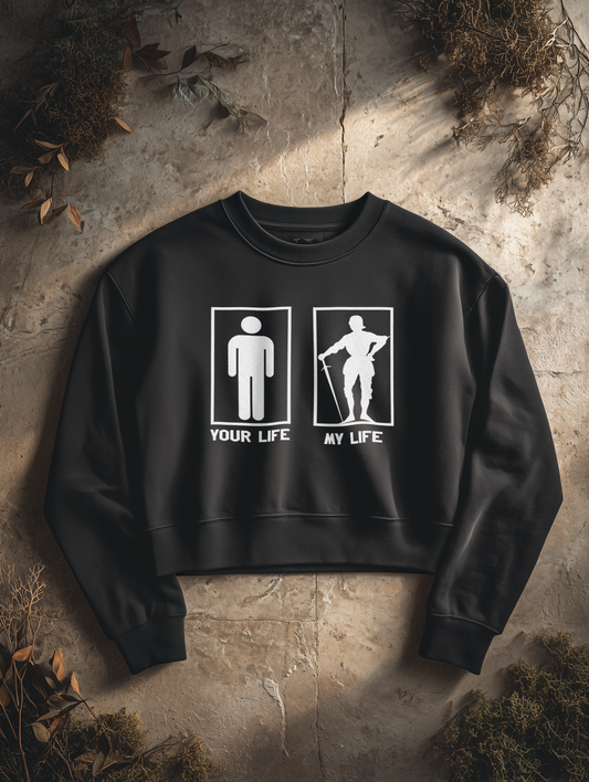 My Buhurt Life - Damen Bio Boxcut Sweatshirt