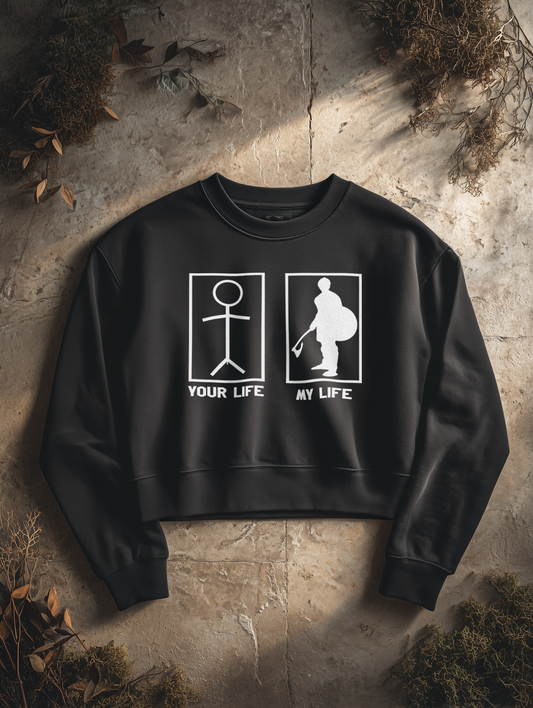 My Buhurt Life - Damen Bio Boxcut Sweatshirt Frauen Boxcut Pullover