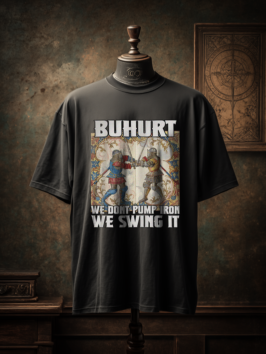 Buhurt We Swing It Shirt 240g Oversize Herren Shirt Bio Baumwolle