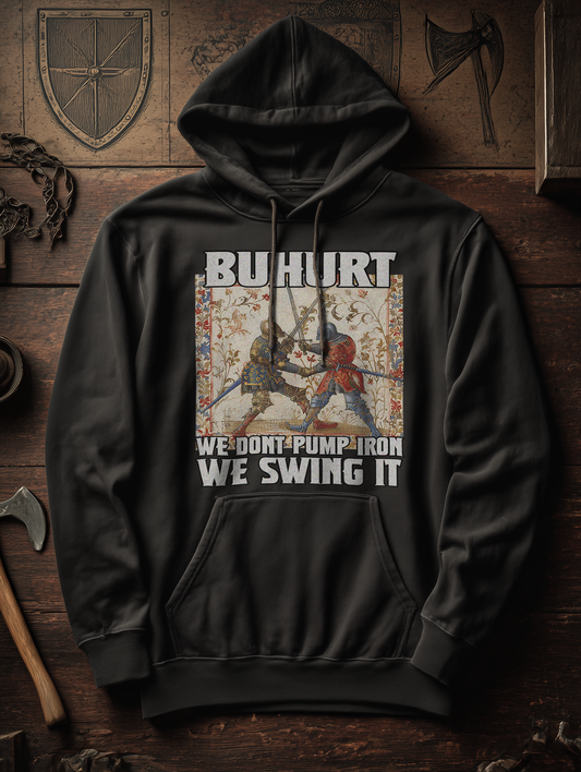 Buhurt Herren Hoodie | Buhurt „We swing it“ | Bouhourt Männer Hoodie