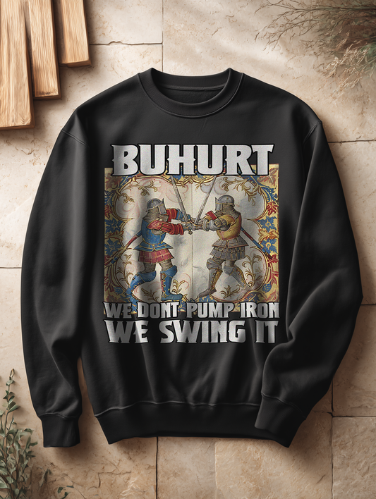 Buhurt Bio Oversized Damen Pullover | Buhurt „We swing it“ | Bouhourt Oversized Sweatshirt