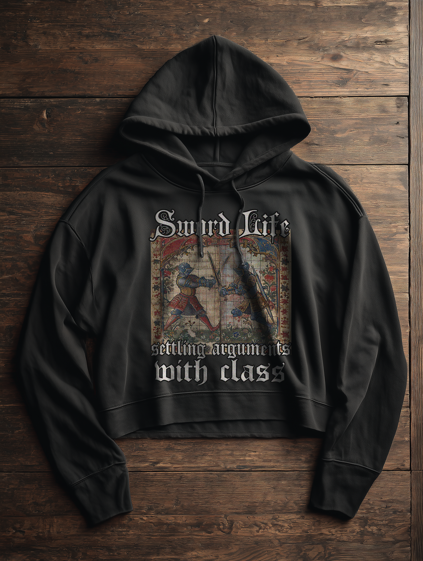 Sword Life Ritter Damen Hoodie | Frauen Bio Boxcut Hoodie