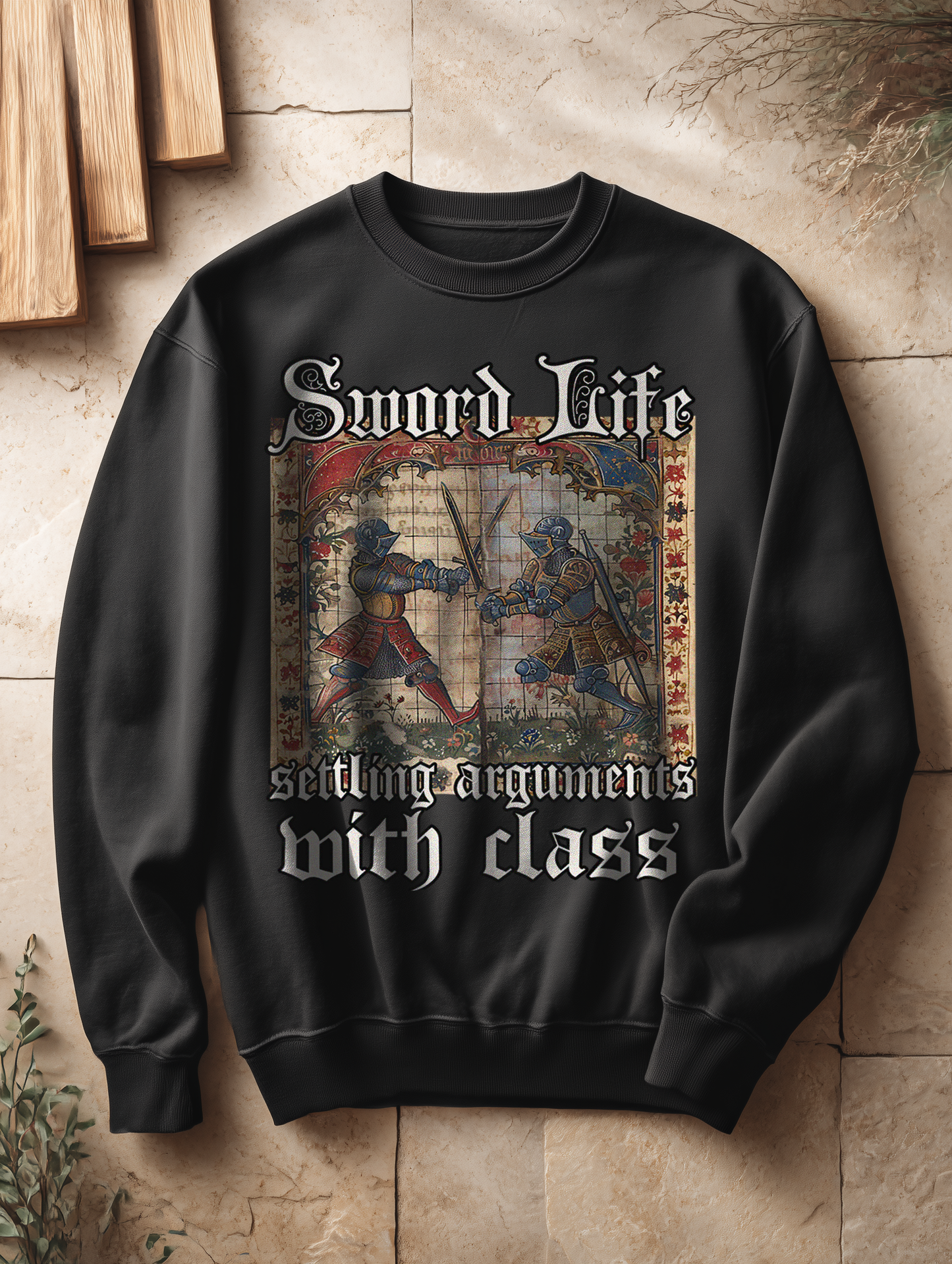 Sword Life | Damen Bio Oversized Sweatshirt | Stundenbuch Frauen Oversized Pullover