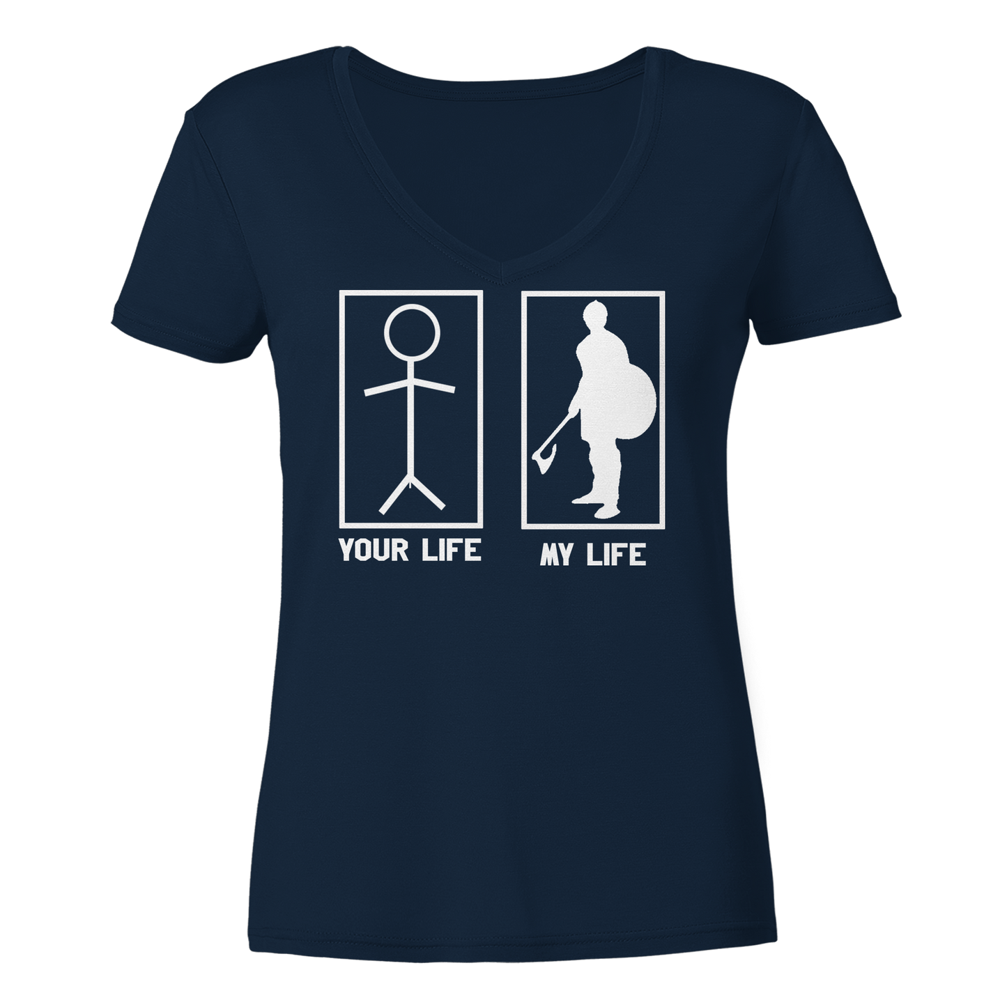 My Life | Damen Bio V-Neck T-Shirt