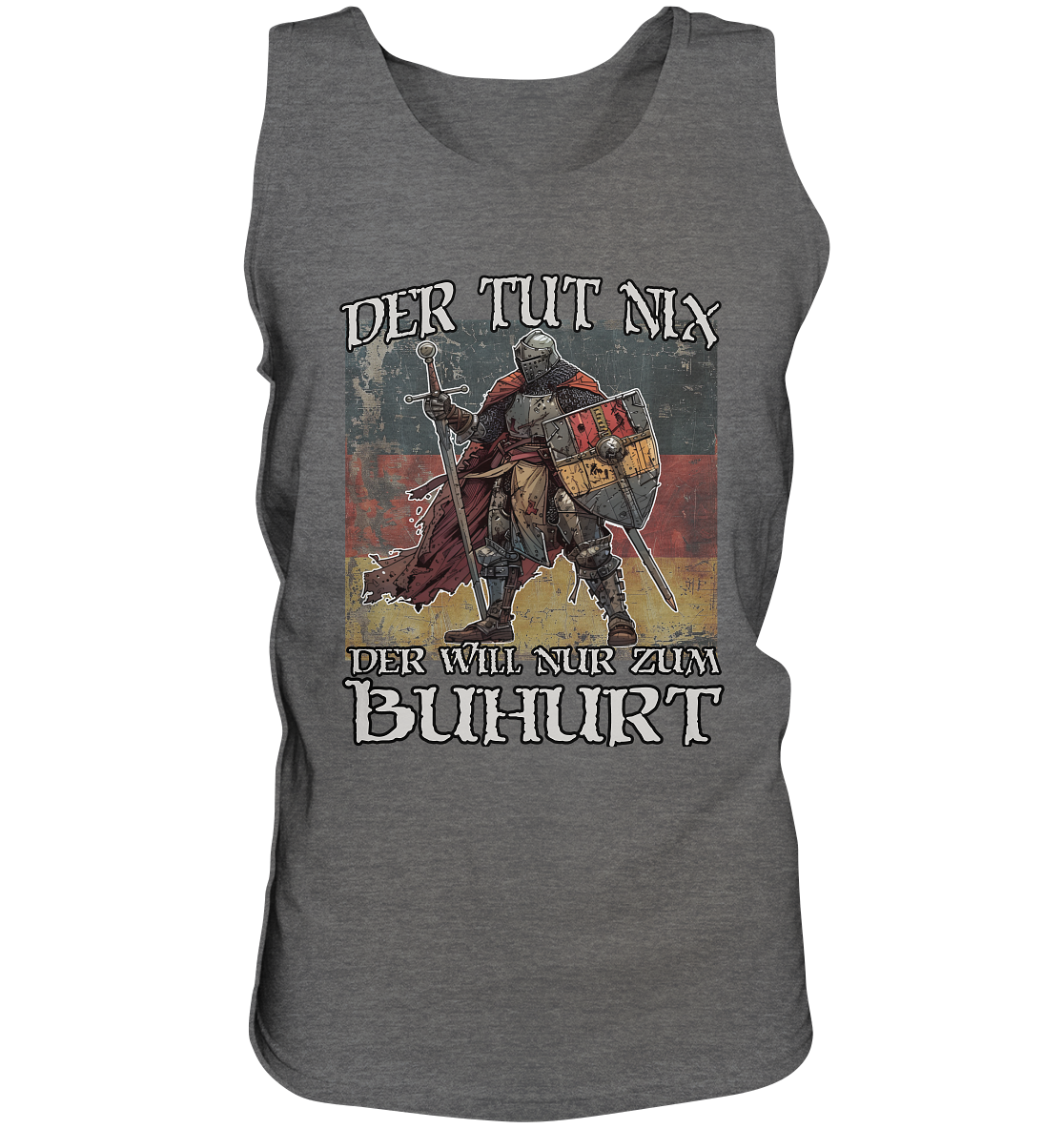 Der tut nix – der will nur zum Buhurt – Vintage Knight Edition – Herren Bio Tank Top