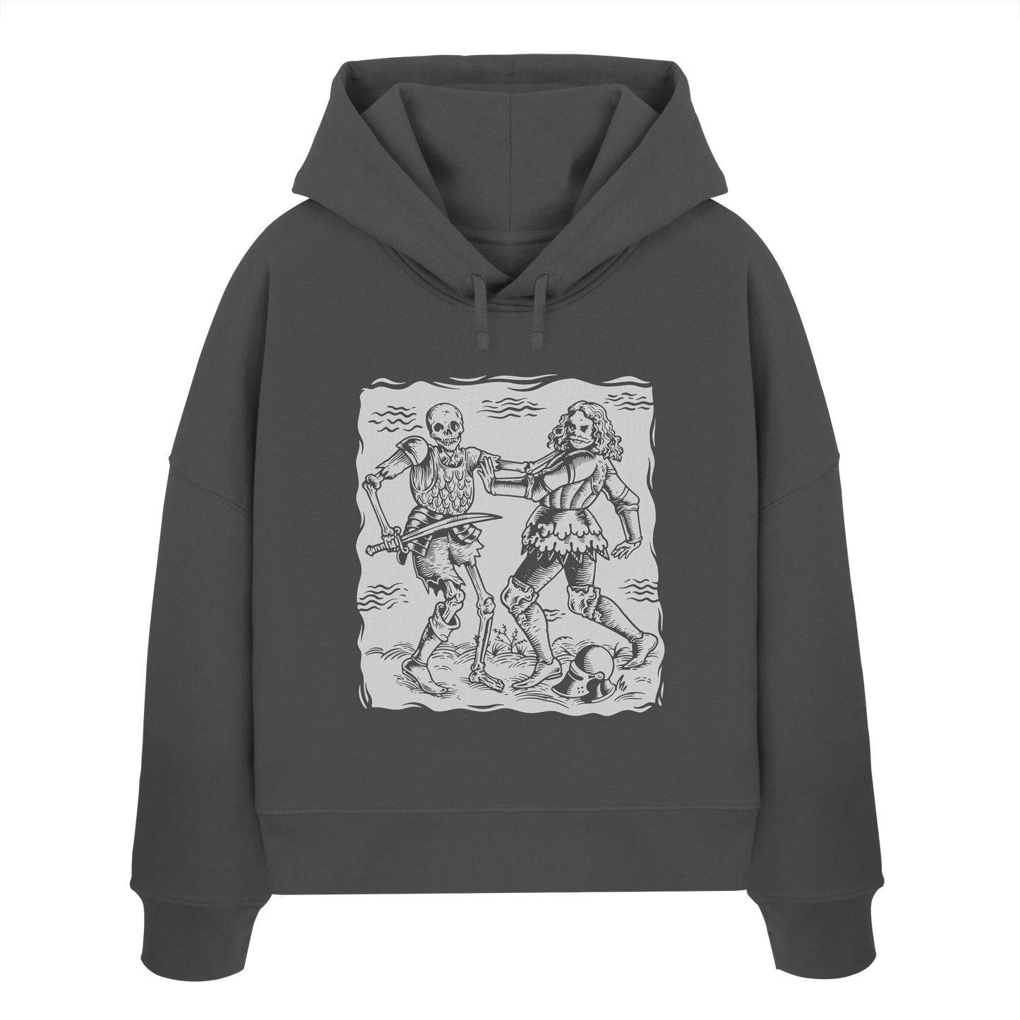 Totentanz Ritter – Danse Macabre Edition | Damen Bio Boxcut Hoodie