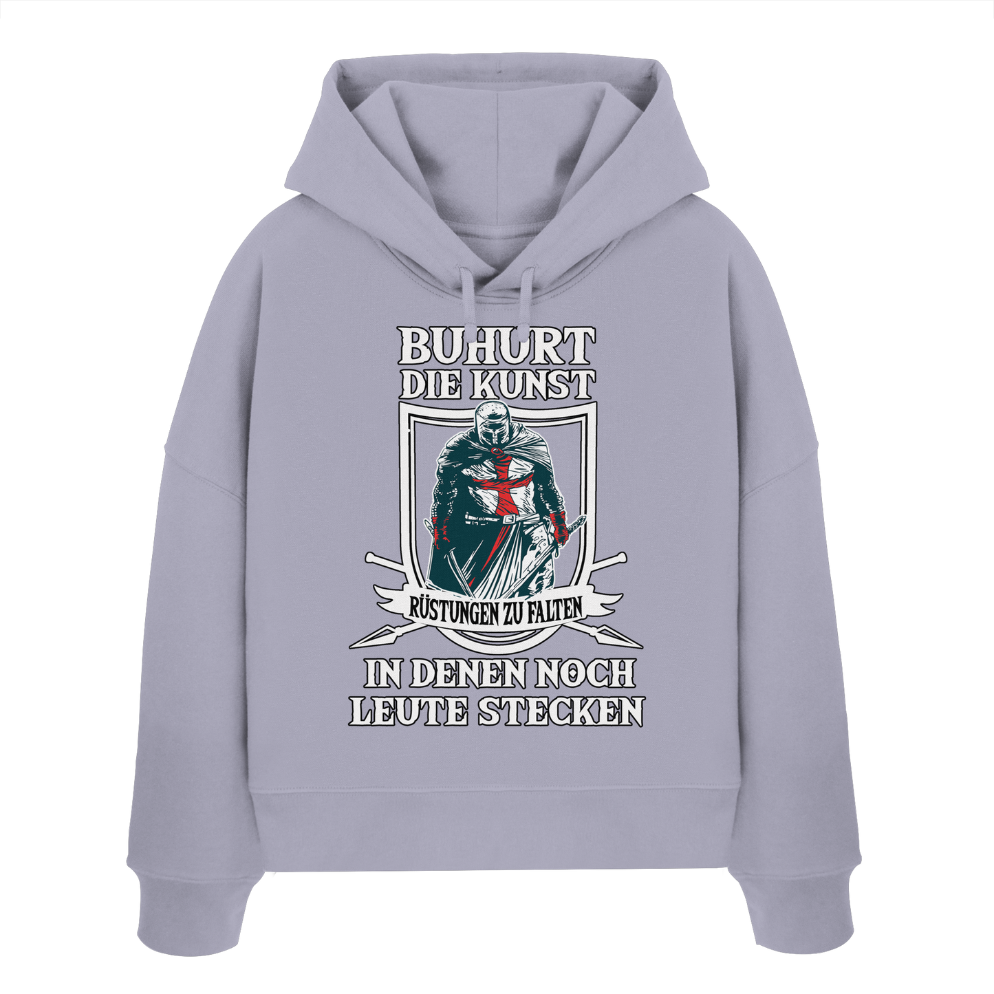 Rüstungen falten | Damen Bio Boxcut Hoodie