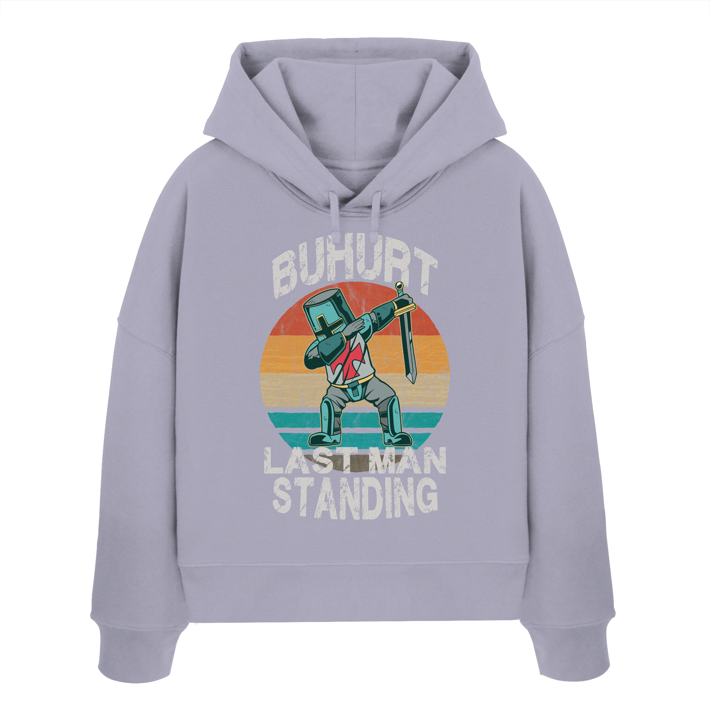 Last Man Standing – Chibi Ritter Dab | Damen Bio Boxcut Hoodie