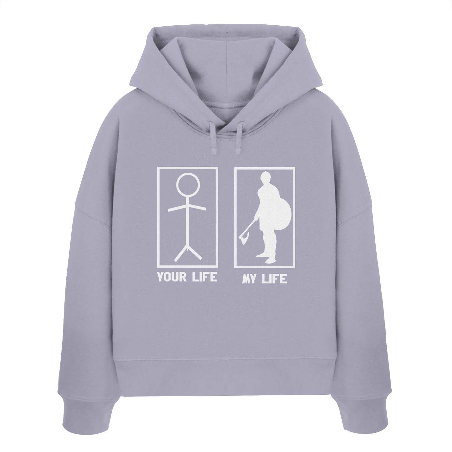 Your Life My Life Buhurt Damen Hoodie | Frauen Bio Boxcut Hoodie