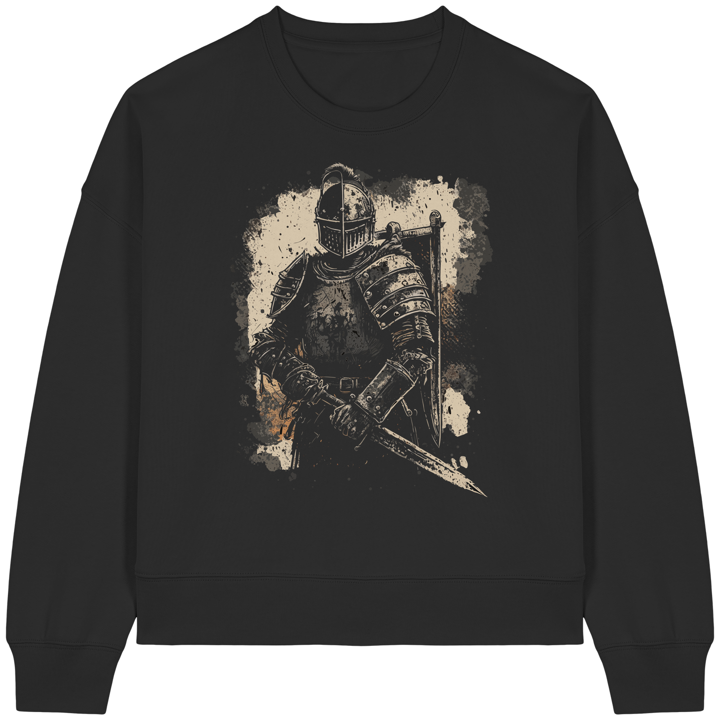 Dunkler Ritter - Frauen Organic Boxcut Buhurt Sweatshirt