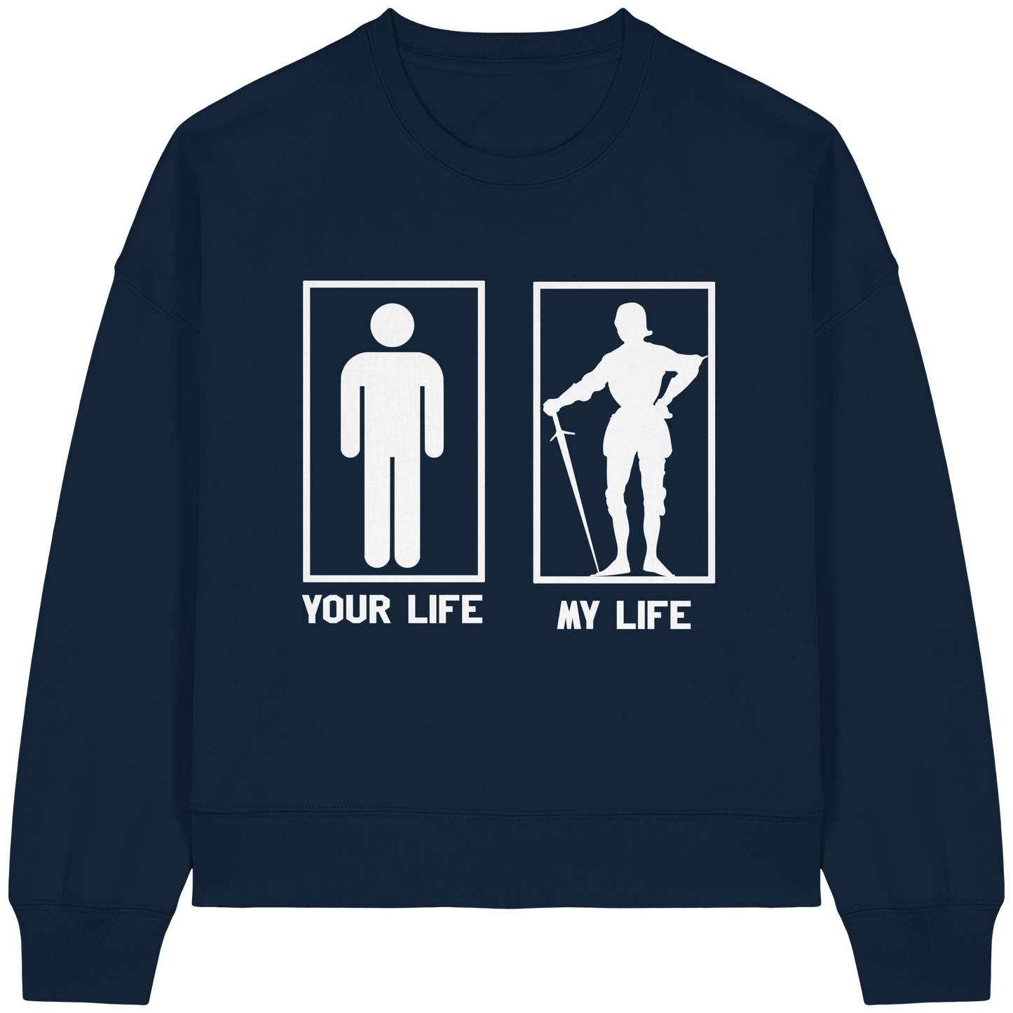 My Buhurt Life - Damen Bio Boxcut Sweatshirt