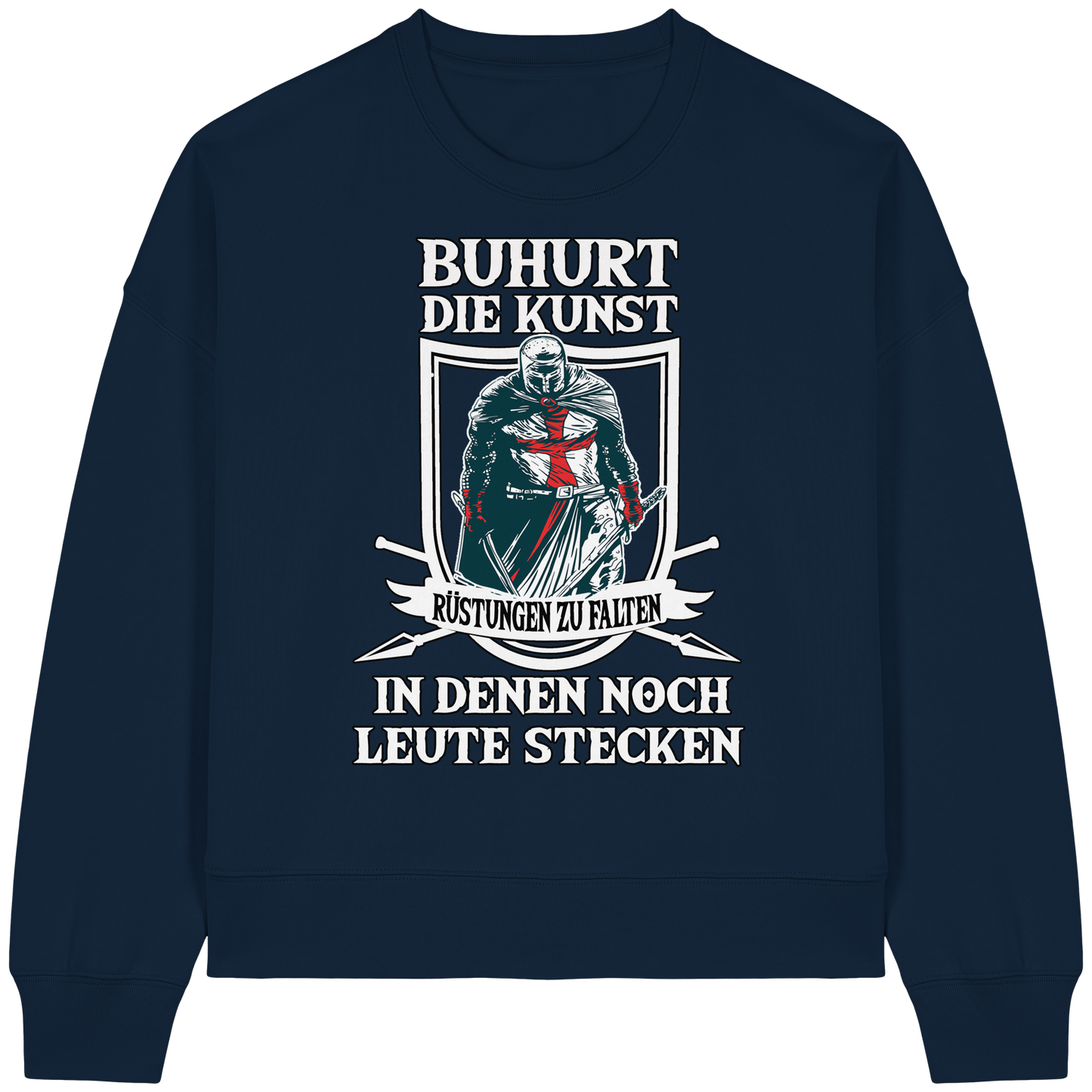 Die Kunst Rüstungen zu falten - Damen Bio Boxcut Sweatshirt Bouhourt