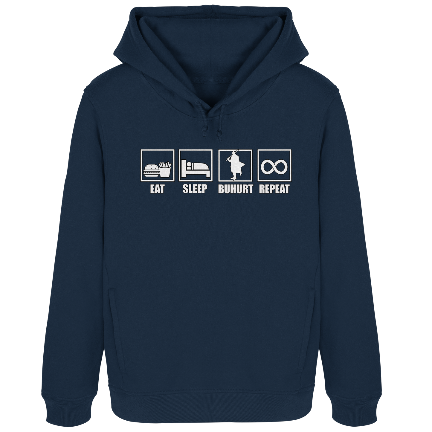 Eat Sleep Buhurt Repeat Damen Hoodie