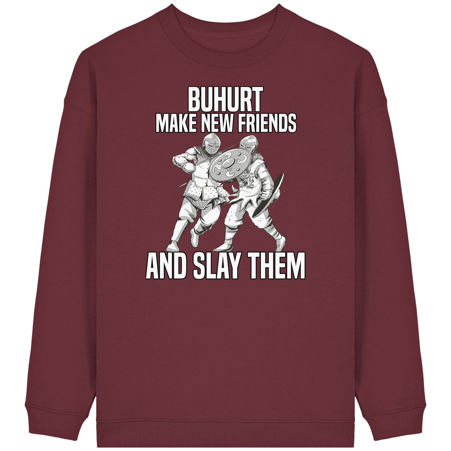 Make New Friends - Frauen Bio Buhurt Oversized Sweatshirt