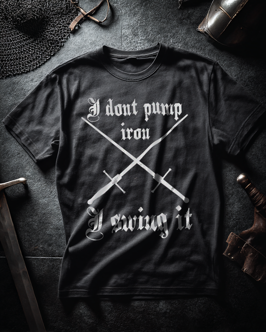 Herren Premium T-Shirt | HEMA Schwertkampf „I swing it“ | Herren Bouhourt Shirt