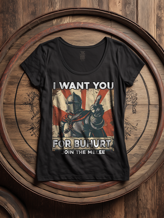 I Want You For Buhurt Damen Shirt - Frauen Bio Lightweight T-Shirt