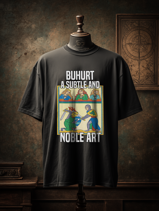 Buhurt Eine Subtile Und Noble Kunst - Herren - Heavy Oversized Bio Shirt