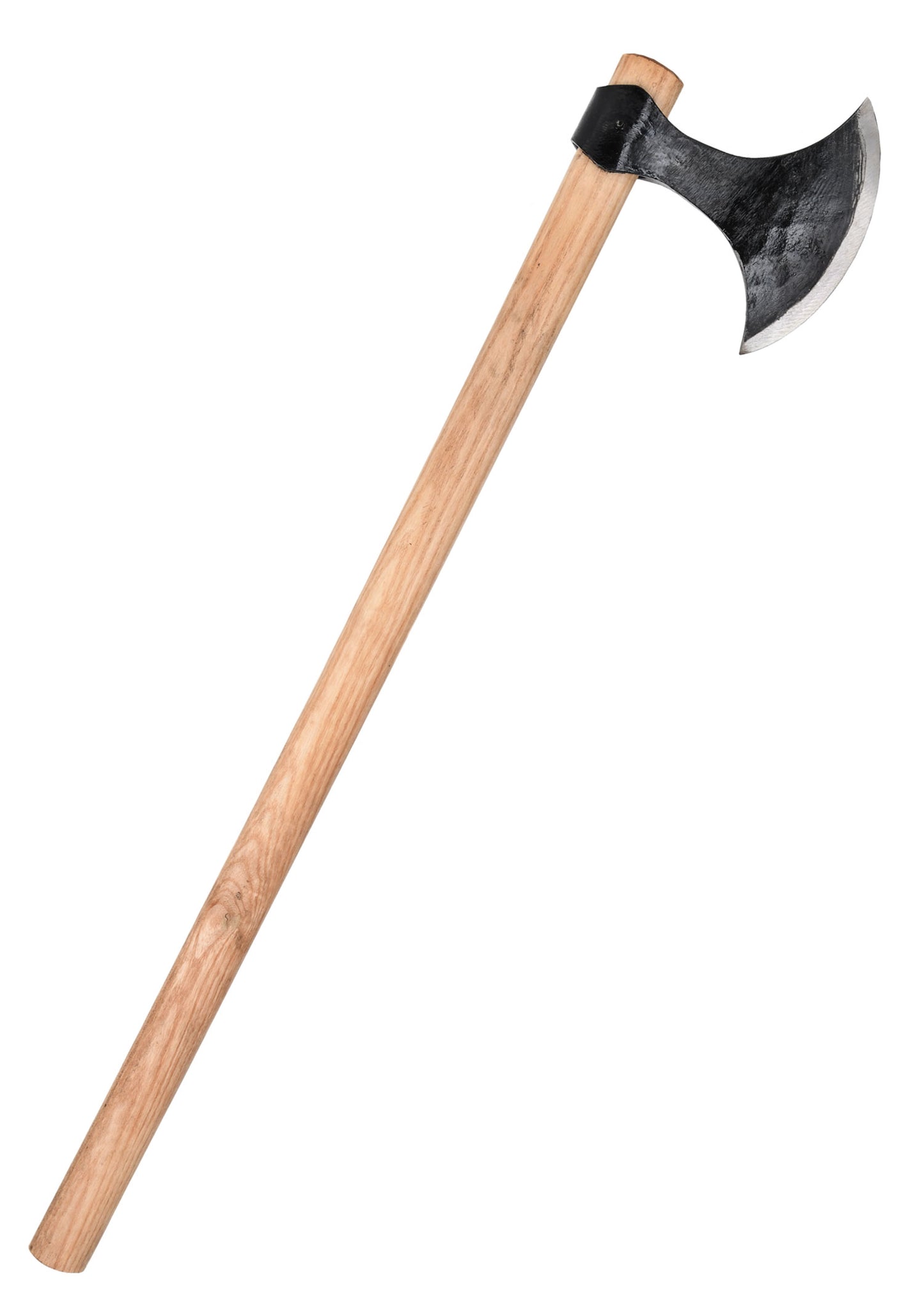 Handgeschmiedete Dänenaxt – Wikinger Langaxt aus Carbonstahl (82 cm)